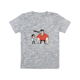 Детская футболка хлопок с принтом PashaBiceps and Shroud в Курске, 100% хлопок | круглый вырез горловины, полуприлегающий силуэт, длина до линии бедер | c9 | cloud | cs | pasha and shroudpro | pashabiceps