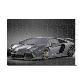 Пазл магнитный 126 элементов с принтом Lamborghini Aventador в Курске, полимерный материал с магнитным слоем | 126 деталей, размер изделия —  180*270 мм | Тематика изображения на принте: lamborghini