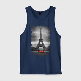 Мужская майка хлопок с принтом Эйфелева башня в Курске, 100% хлопок |  | Тематика изображения на принте: france | paris | париж | франция | эйфелева башня