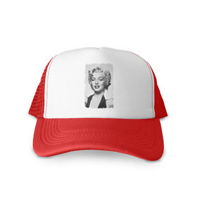 Кепка тракер с сеткой с принтом Мэрилин Монро (Marilyn Monroe) в Курске, трикотажное полотно; задняя часть — сетка | длинный козырек, универсальный размер, пластиковая застежка | marilyn monroe | актриса | мэрилин монро | певица