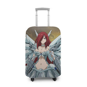 Чехол для чемодана 3D с принтом Fairy tail в Курске, 86% полиэфир, 14% спандекс | двустороннее нанесение принта, прорези для ручек и колес | anime | fairy tail | аниме | фейри тейл | хвост феи