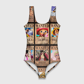 Купальник-боди 3D с принтом One Piece в Курске, 82% полиэстер, 18% эластан | Круглая горловина, круглый вырез на спине | Тематика изображения на принте: anime | one piece | аниме | ван пис