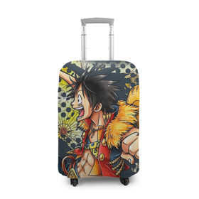 Чехол для чемодана 3D с принтом One Piece в Курске, 86% полиэфир, 14% спандекс | двустороннее нанесение принта, прорези для ручек и колес | anime | one piece | аниме | ван пис