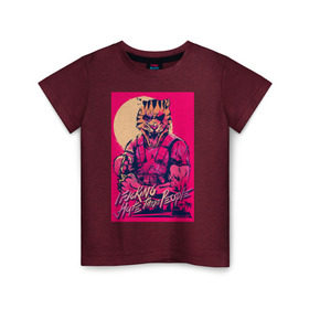 Детская футболка хлопок с принтом Hotline miami 2 (Fans_Tony) в Курске, 100% хлопок | круглый вырез горловины, полуприлегающий силуэт, длина до линии бедер | hotline miami