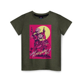 Детская футболка хлопок с принтом Hotline miami 2 (Fans_AshAlex) в Курске, 100% хлопок | круглый вырез горловины, полуприлегающий силуэт, длина до линии бедер | hotline miami
