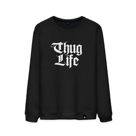 Мужской свитшот хлопок с принтом Thug Life 2pac в Курске, 100% хлопок |  | Тематика изображения на принте: 2pac | life | rap | thug | tupac | рэп | тупак