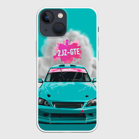 Чехол для iPhone 13 mini с принтом 2 JZ GTE в Курске,  |  | 2jz gte | altezza | drift | jdm | toyota | альтеза | гонка | ждм