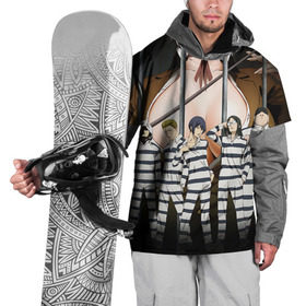 Накидка на куртку 3D с принтом Prison School в Курске, 100% полиэстер |  | kangoku gakuen | kiyoshi fujino | киёши фуджино | призон скул