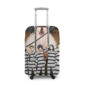 Чехол для чемодана 3D с принтом Prison School в Курске, 86% полиэфир, 14% спандекс | двустороннее нанесение принта, прорези для ручек и колес | kangoku gakuen | kiyoshi fujino | киёши фуджино | призон скул