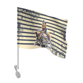 Флаг для автомобиля с принтом Prison School в Курске, 100% полиэстер | Размер: 30*21 см | kangoku gakuen | kiyoshi fujino | киёши фуджино | призон скул