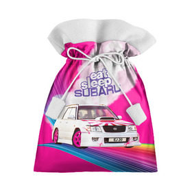 Подарочный 3D мешок с принтом Subaru в Курске, 100% полиэстер | Размер: 29*39 см | Тематика изображения на принте: drag | eat | ej20 | forester | jdm | rainbow | sf5 | sleep | subaru | субару | супердрифтбитва | форестер