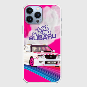Чехол для iPhone 13 Pro Max с принтом Subaru в Курске,  |  | drag | eat | ej20 | forester | jdm | rainbow | sf5 | sleep | subaru | субару | супердрифтбитва | форестер