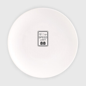 Тарелка с принтом Знак ограничения скорости в Курске, фарфор | диаметр - 210 мм
диаметр для нанесения принта - 120 мм | 