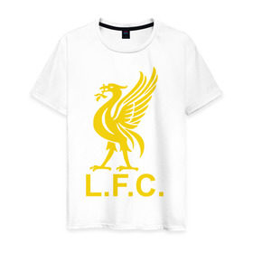 Мужская футболка хлопок с принтом Liverpool Gerrard в Курске, 100% хлопок | прямой крой, круглый вырез горловины, длина до линии бедер, слегка спущенное плечо. | Тематика изображения на принте: ливерпуль