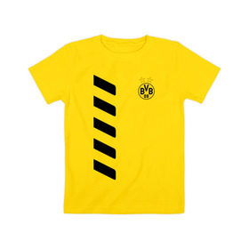 Детская футболка хлопок с принтом Borussia Reus в Курске, 100% хлопок | круглый вырез горловины, полуприлегающий силуэт, длина до линии бедер | borussia | borussia dortmund | bvb | football | reus | боруссия | фк | футбол