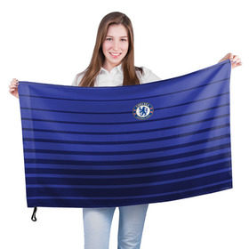 Флаг 3D с принтом Chelsea Zola в Курске, 100% полиэстер | плотность ткани — 95 г/м2, размер — 67 х 109 см. Принт наносится с одной стороны | chelsea | football | zola | фк | футбол | челси