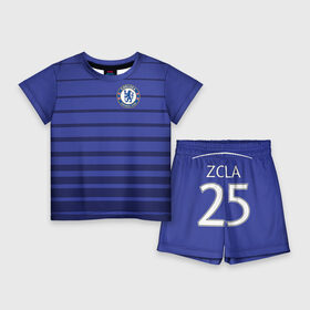 Детский костюм с шортами 3D с принтом Chelsea Zola в Курске,  |  | Тематика изображения на принте: chelsea | football | zola | фк | футбол | челси