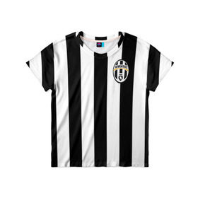 Детская футболка 3D с принтом Juventus Tevez в Курске, 100% гипоаллергенный полиэфир | прямой крой, круглый вырез горловины, длина до линии бедер, чуть спущенное плечо, ткань немного тянется | Тематика изображения на принте: football | juventus | tevez | фк | футбол | ювентус
