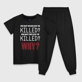 Детская пижама хлопок с принтом Killer Questions в Курске, 100% хлопок |  брюки и футболка прямого кроя, без карманов, на брюках мягкая резинка на поясе и по низу штанин
 | 