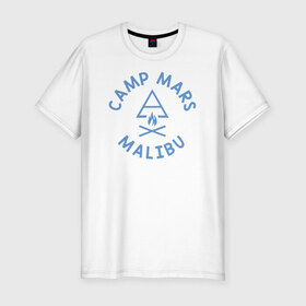 Мужская футболка премиум с принтом Camp 30 seconds to Mars в Курске, 92% хлопок, 8% лайкра | приталенный силуэт, круглый вырез ворота, длина до линии бедра, короткий рукав | Тематика изображения на принте: 