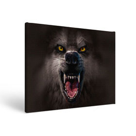 Холст прямоугольный с принтом Злой волк в Курске, 100% ПВХ |  | Тематика изображения на принте: волк | животные | злой волк | зубы | оскал