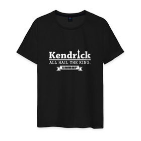 Мужская футболка хлопок с принтом Kendrick Lamar в Курске, 100% хлопок | прямой крой, круглый вырез горловины, длина до линии бедер, слегка спущенное плечо. | Тематика изображения на принте: kendrick | lamar | кендрик | ламар