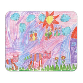 Коврик прямоугольный с принтом Детские рисунки в Курске, натуральный каучук | размер 230 х 185 мм; запечатка лицевой стороны | Тематика изображения на принте: dg | габбана | детский | дольче | карандаш | картина | мода | рисунок