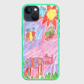 Чехол для iPhone 13 с принтом Детские рисунки в Курске,  |  | Тематика изображения на принте: dg | габбана | детский | дольче | карандаш | картина | мода | рисунок