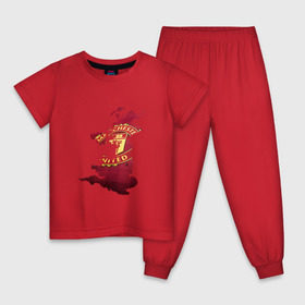 Детская пижама хлопок с принтом Манчестер Юнайтед в Курске, 100% хлопок |  брюки и футболка прямого кроя, без карманов, на брюках мягкая резинка на поясе и по низу штанин
 | manchester_united | манчестер_юнайтед | мю на карте англии | футбол