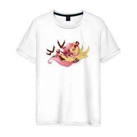 Мужская футболка хлопок с принтом Flutter Rock Redux в Курске, 100% хлопок | прямой крой, круглый вырез горловины, длина до линии бедер, слегка спущенное плечо. | flutterbat | mlp | mylittlepony
