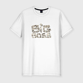 Мужская футболка премиум с принтом Big boss в Курске, 92% хлопок, 8% лайкра | приталенный силуэт, круглый вырез ворота, длина до линии бедра, короткий рукав | Тематика изображения на принте: big | boss | босс