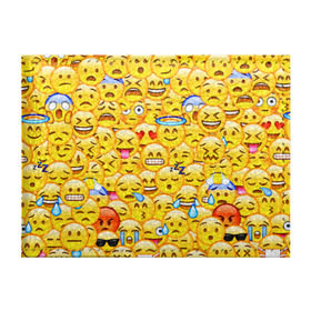 Обложка для студенческого билета с принтом Emoji в Курске, натуральная кожа | Размер: 11*8 см; Печать на всей внешней стороне | emoji | смайлы | эмоджи