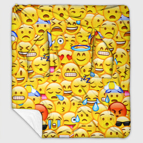 Плед с рукавами с принтом Emoji в Курске, 100% полиэстер | Закругленные углы, все края обработаны. Ткань не мнется и не растягивается. Размер 170*145 | emoji | смайлы | эмоджи