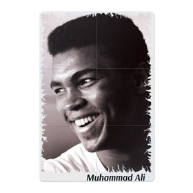 Магнитный плакат 2Х3 с принтом Мухаммед Али (Muhammad Ali) в Курске, Полимерный материал с магнитным слоем | 6 деталей размером 9*9 см | мухаммед али