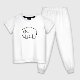 Детская пижама хлопок с принтом самодостаточный слоник в Курске, 100% хлопок |  брюки и футболка прямого кроя, без карманов, на брюках мягкая резинка на поясе и по низу штанин
 | Тематика изображения на принте: слон