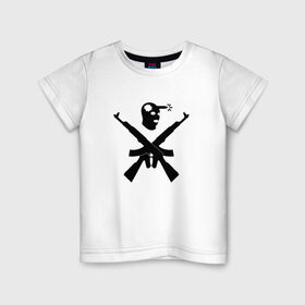 Детская футболка хлопок с принтом Headshot в Курске, 100% хлопок | круглый вырез горловины, полуприлегающий силуэт, длина до линии бедер | cs:go | headshot | для фанатов игры 
