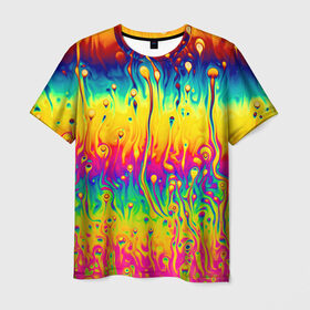 Мужская футболка 3D с принтом Tie dye в Курске, 100% полиэфир | прямой крой, круглый вырез горловины, длина до линии бедер | tie dye