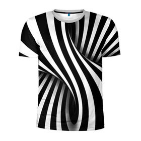 Мужская футболка 3D спортивная с принтом Оптические иллюзии в Курске, 100% полиэстер с улучшенными характеристиками | приталенный силуэт, круглая горловина, широкие плечи, сужается к линии бедра | глюк | иллюзия | мем | оптика | орнамент | узор