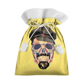 Подарочный 3D мешок с принтом Полигональный череп Ленина в Курске, 100% полиэстер | Размер: 29*39 см | lenin | ильич | ленин | полигональный череп | ретро | ссср | товарищ | череп