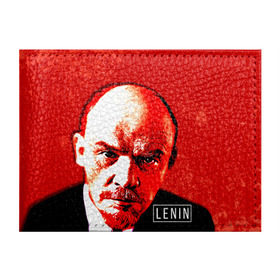 Обложка для студенческого билета с принтом Ленин в Курске, натуральная кожа | Размер: 11*8 см; Печать на всей внешней стороне | Тематика изображения на принте: lenin | ильич | ленин | ретро | ссср | товарищ