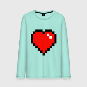 Мужской лонгслив хлопок с принтом Minecraft сердце в Курске, 100% хлопок |  | minecraft | minecraft сердцесердце | игра | майнкрафт.