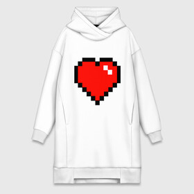 Платье-худи хлопок с принтом Minecraft сердце в Курске,  |  | minecraft | minecraft сердцесердце | игра | майнкрафт.