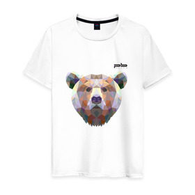 Мужская футболка хлопок с принтом Медведь Plan B №5 (чёрный) в Курске, 100% хлопок | прямой крой, круглый вырез горловины, длина до линии бедер, слегка спущенное плечо. | planb | кальян | медведь | планб