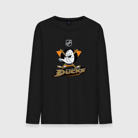 Мужской лонгслив хлопок с принтом Anaheim Ducks (Black) в Курске, 100% хлопок |  | Тематика изображения на принте: anaheim ducks | nhl | спорт | хоккей