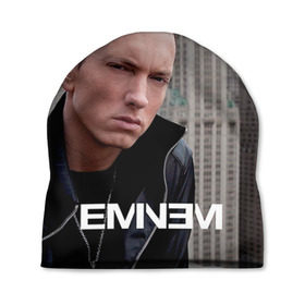 Шапка 3D с принтом Eminem в Курске, 100% полиэстер | универсальный размер, печать по всей поверхности изделия | eminem | music | rap | музыка | реп | эминем