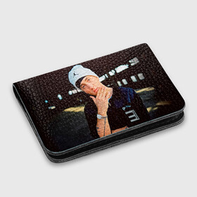 Картхолдер с принтом с принтом Eminem в Курске, натуральная матовая кожа | размер 7,3 х 10 см; кардхолдер имеет 4 кармана для карт; | eminem | music | rap | музыка | реп | эминем