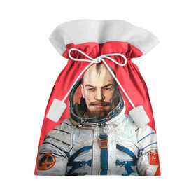 Подарочный 3D мешок с принтом Ленин космонавт в Курске, 100% полиэстер | Размер: 29*39 см | lenin | ильич | космонавт | космос | ленин | ретро | ссср | товарищ