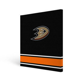 Холст квадратный с принтом Anaheim Ducks Selanne в Курске, 100% ПВХ |  | anaheim ducks selanne | nhl | спорт | хоккей