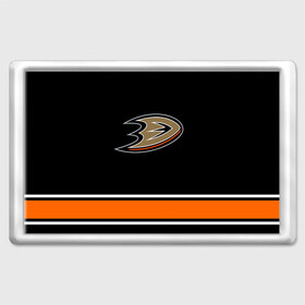 Магнит 45*70 с принтом Anaheim Ducks Selanne в Курске, Пластик | Размер: 78*52 мм; Размер печати: 70*45 | Тематика изображения на принте: anaheim ducks selanne | nhl | спорт | хоккей