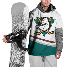 Накидка на куртку 3D с принтом Anaheim Ducks Selanne в Курске, 100% полиэстер |  | anaheim ducks selanne | nhl | спорт | хоккей
